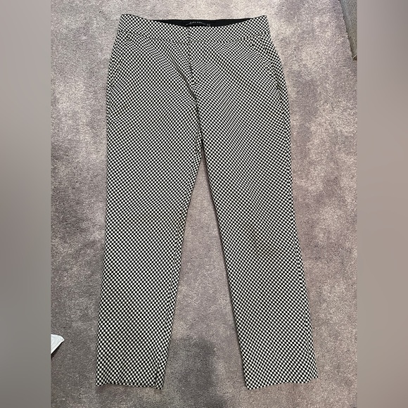 Zara woman black and white check trousers xs - Picture 1 of 2